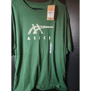 Asics Holiday Season Green T-Shirt - Men's Size XXXL NWT